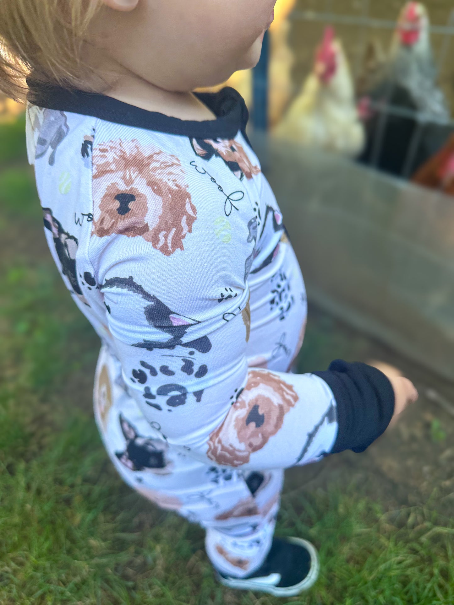RESCUE PUPS BAMBOO ZIPPER ONESIE
